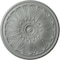 Ekena Millwork Bordeaux Ceiling Medallion (Fits Canopies up to 3 1/4"), 22 5/8"OD x 1 3/4"P, Primed White CM22BO - alternate 1